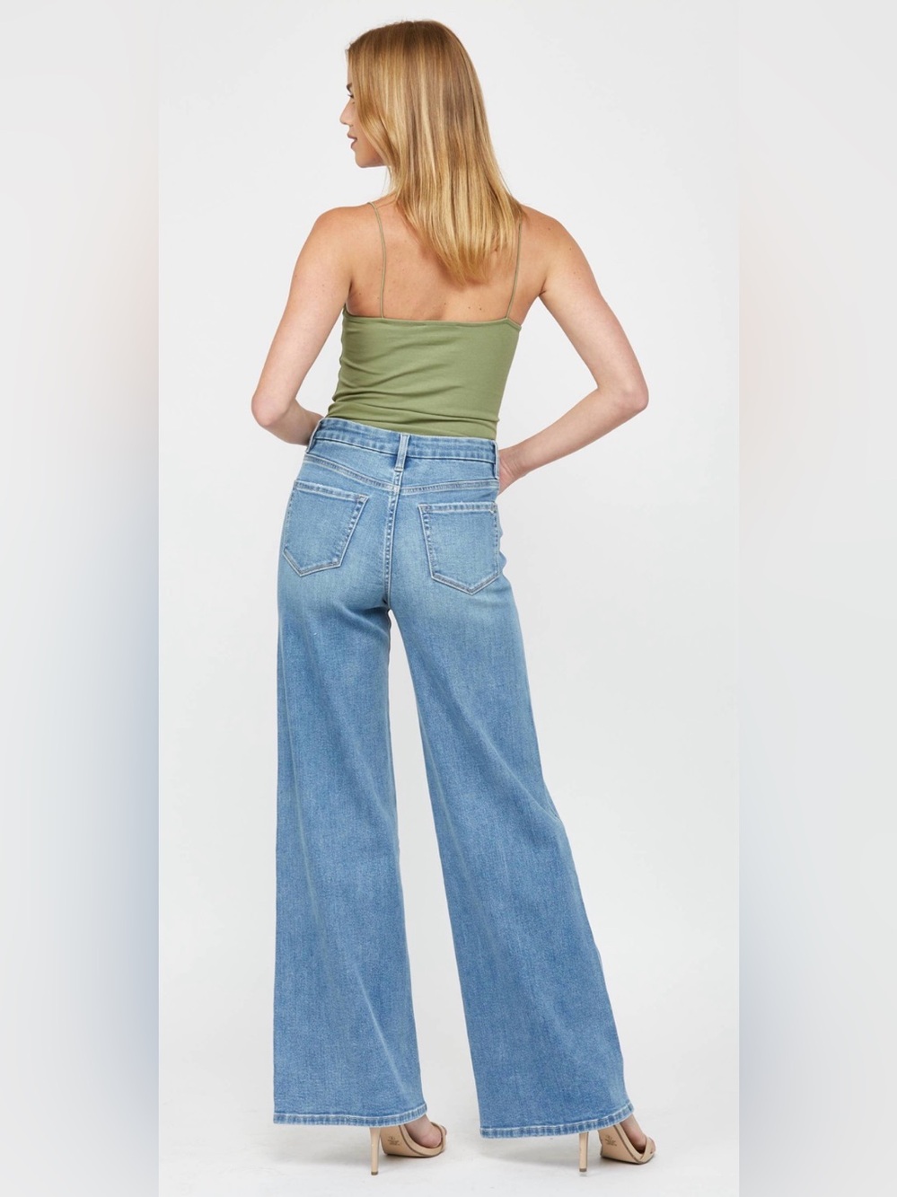Mica Denim High Rise Wide Leg Skater Jeans (Style Number MDP-W611) size 25 - Picture 3 of 11